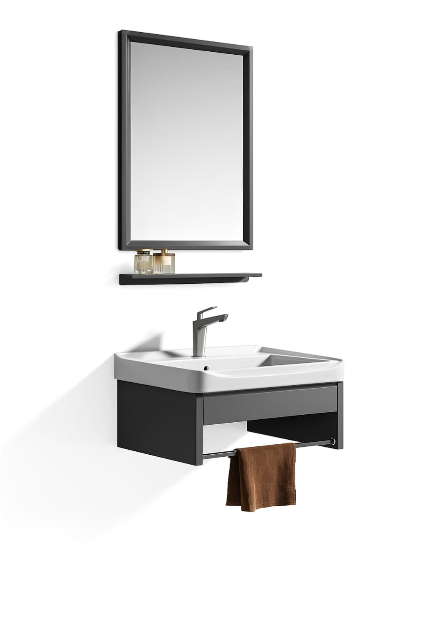 Hand Wash Cabinet Basin with towel bar. (Small size)510x360.