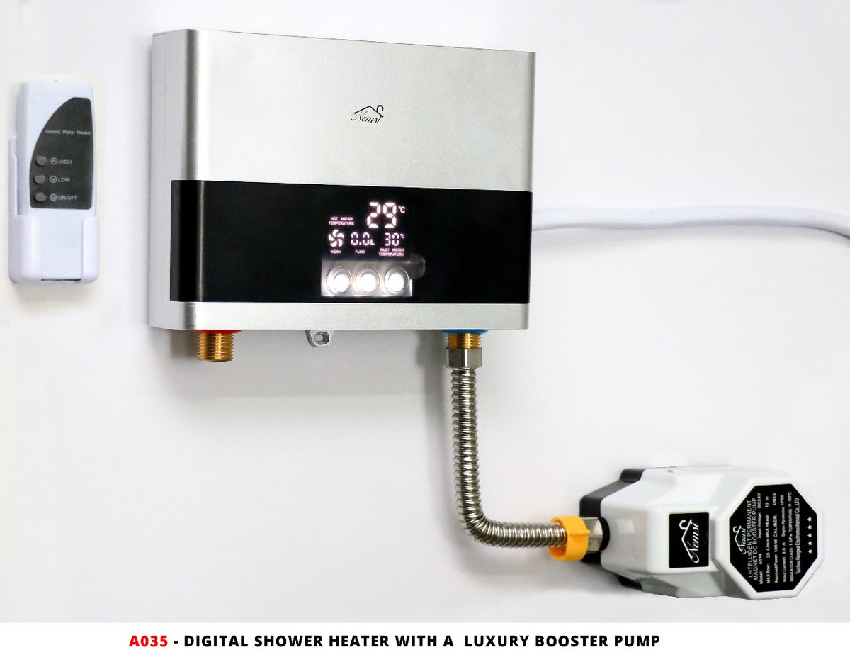 Nemis Instant Shower Water Heater. With Pump.