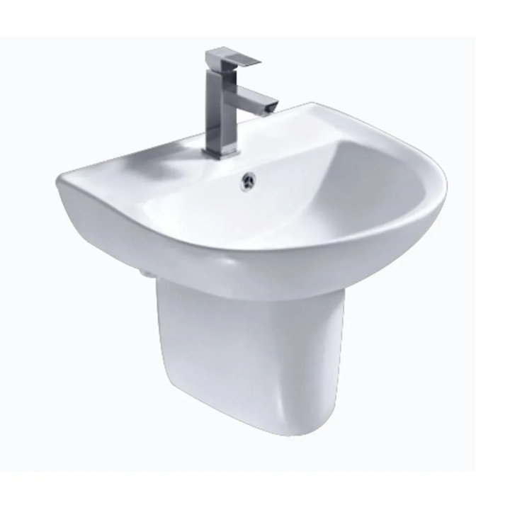 Half pedestal hand wash basin