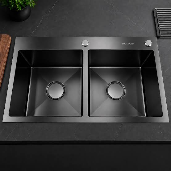 Heavy duty Stainless steel Double Bowl Kitchen Sink.