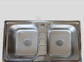 Stainless Kitchen Sink. Double Bowl.