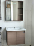 Hand Wash Cabinet Basin with Smart mirror. Color beige. 600 by 470