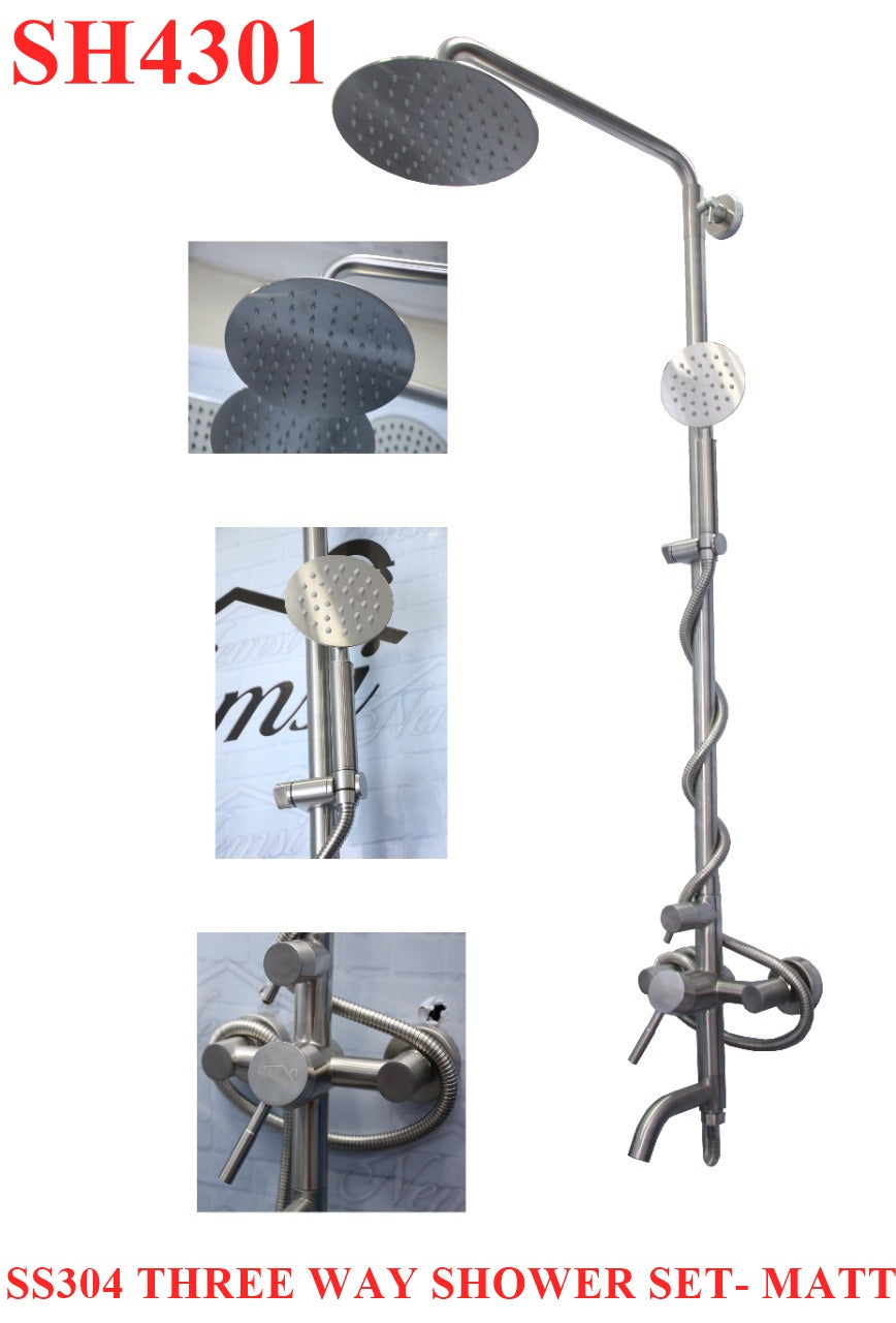 3-way Shower Set-matt( heavy duty)