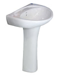 Pedestal hand wash basin.