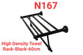 High Density Towel Rack. Black