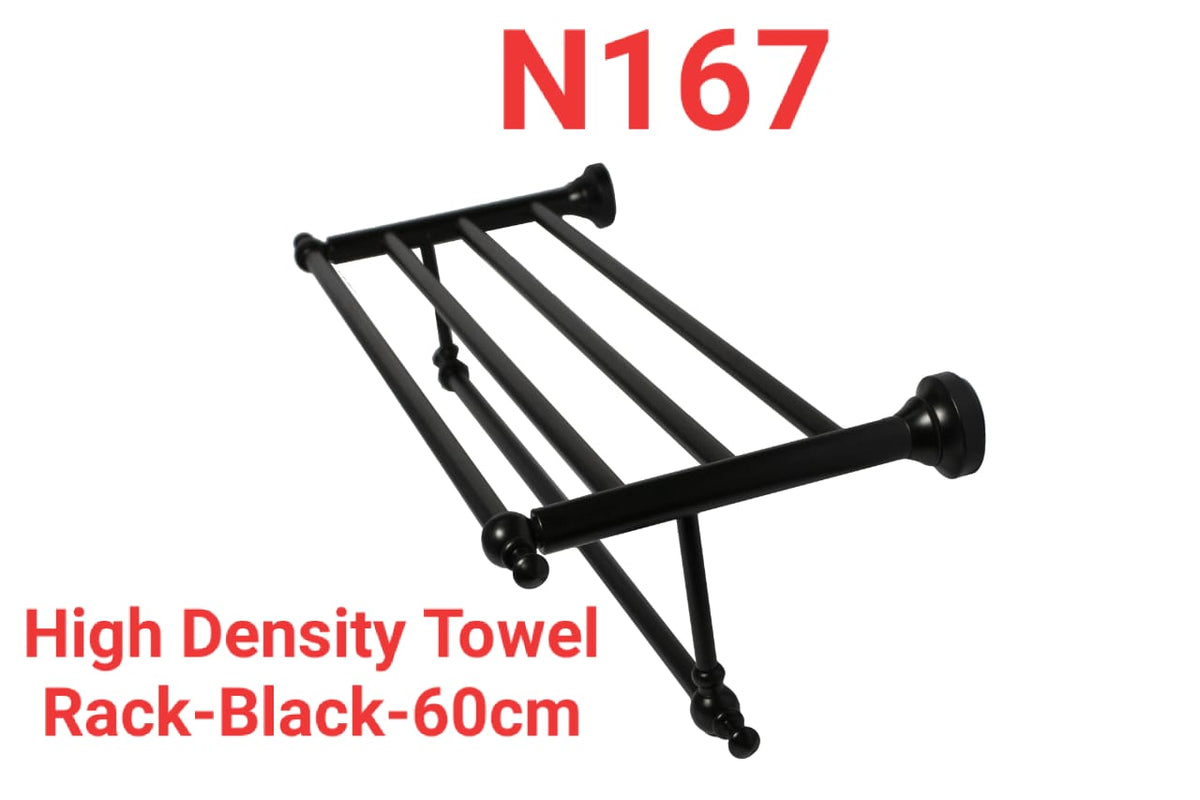 High Density Towel Rack. Black