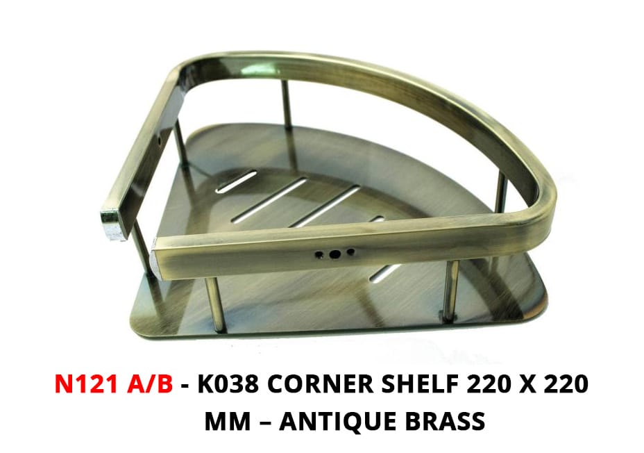 Single Corner Rack.ant brass.