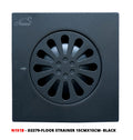 Floor Strainer. 15x15 Black