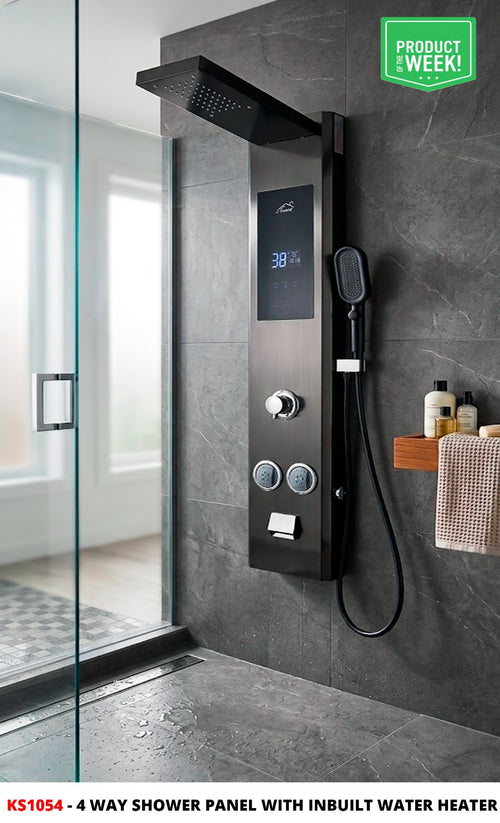 4Way Shower Panel with inbuilt water heater.