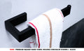 Premium Square hand towel holder. Black.